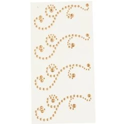 Buy 🌟 12 Packs: 4 ct. (48 total) Gold Rhinestone Flourish Stickers by Recollections™ ⭐