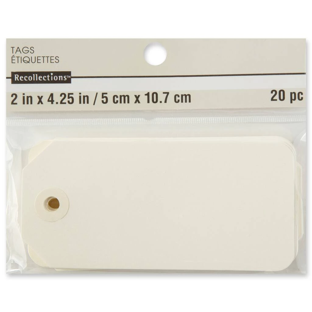 Flash Sale ⌛ 12 Packs: 20 ct. (240 total) Ivory Creative Tags by Recollections™ ✔️ 3 Flash Sale ⌛ 12 Packs: 20 ct. (240 total) Ivory Creative Tags by Recollections™ ✔️ - Image 3