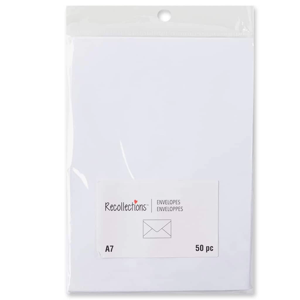 Top 10 β€οΈ 12 Packs: 50 ct. (600 total) 5.25" x 7.25" White Envelopes by Recollections™ π 2 Top 10 β€οΈ 12 Packs: 50 ct. (600 total) 5.25" x 7.25" White Envelopes by Recollections™ π - Image 2