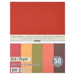 Best deal ✨ 12 Packs: 50 ct. (600 total) Spice Market 8.5" x 11" Cardstock Paper by Recollections™ 👏