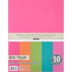 Wholesale 👏 12 Packs: 50 ct. (600 total) Brights 8.5" x 11" Cardstock Paper by Recollections™ ✔️