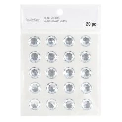Brand new ⭐ 12 Packs: 20 ct. (240 total) 16mm Clear Rhinestone Stickers by Recollections™ 👏