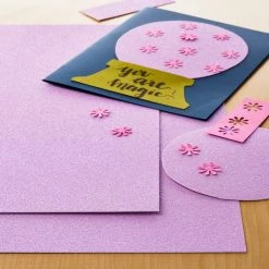 Buy 🥰 30 Pack: Sugar Plum Glitter Paper by Recollections™, 12" x 12" 🔥 -Michaels Stores MP593389 20