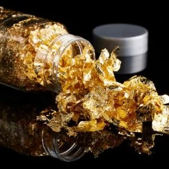 Alternative view of Best Pirce 🤩 12 Pack: Gold Foil Specialty Glitter Flakes by Recollections™ 🛒