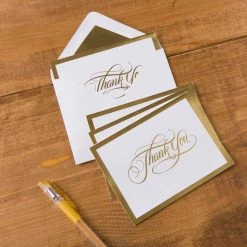 Outlet ๐ 6 Packs: 40 ct. (240 total) 4.25" x 5.5" Gold Thank You Cards & Envelopes by Recollections™ ๐ฅฐ 11 Outlet ๐ 6 Packs: 40 ct. (240 total) 4.25" x 5.5" Gold Thank You Cards & Envelopes by Recollections™ ๐ฅฐ -Michaels Stores MP656559 25