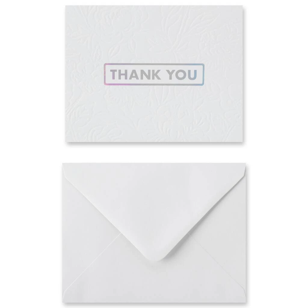 Brand new ✨ 6 Packs: 40 ct. (240 total) 5.5" x 4.2" Embossed Thank You Cards & Envelopes by Recollections™ ❤️ 4 Brand new ✨ 6 Packs: 40 ct. (240 total) 5.5" x 4.2" Embossed Thank You Cards & Envelopes by Recollections™ ❤️ - Image 4