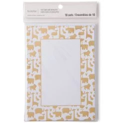 Outlet ๐งจ 12 Packs: 10 ct. (120 total) 5" x 7" Gold Animals Flat Cards & Envelopes by Recollections™ โ๏ธ 9 Outlet ๐งจ 12 Packs: 10 ct. (120 total) 5" x 7" Gold Animals Flat Cards & Envelopes by Recollections™ โ๏ธ -Michaels Stores MP656656 20