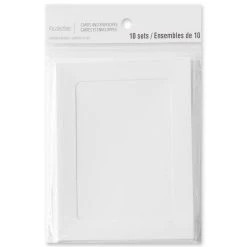 Best deal ✨ 12 Packs: 10 ct. (120 total) 4.25" x 5.5" White Frame Cards & Envelopes by Recollections™ 😉 -Michaels Stores MP656795 20