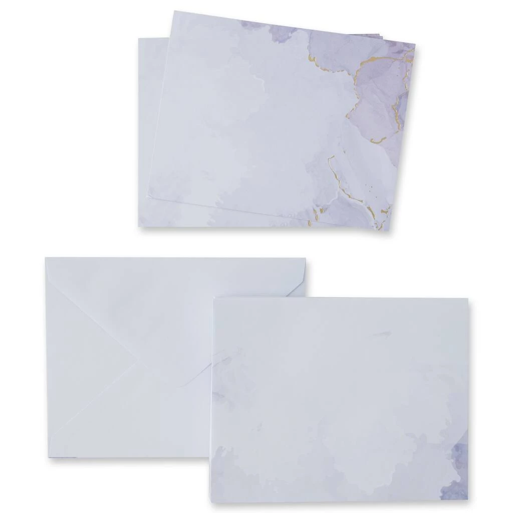 Promo 🌟 12 Packs: 40 ct. (480 total) 4.25" x 5.5"Gray Watercolor Flat Cards & Envelopes by Recollections™ 😉 3 Promo 🌟 12 Packs: 40 ct. (480 total) 4.25" x 5.5"Gray Watercolor Flat Cards & Envelopes by Recollections™ 😉 - Image 3
