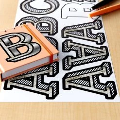 Best reviews of 🥰 12 Pack: Shadow Alphabet Stickers by Recollections™ 💯 -Michaels Stores MP665563 20