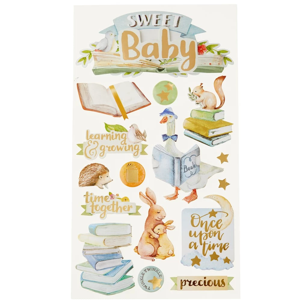 Flash Sale 😀 12 Pack: Baby Watercolor Dimensional Stickers by Recollections™ 🤩 1 Flash Sale 😀 12 Pack: Baby Watercolor Dimensional Stickers by Recollections™ 🤩