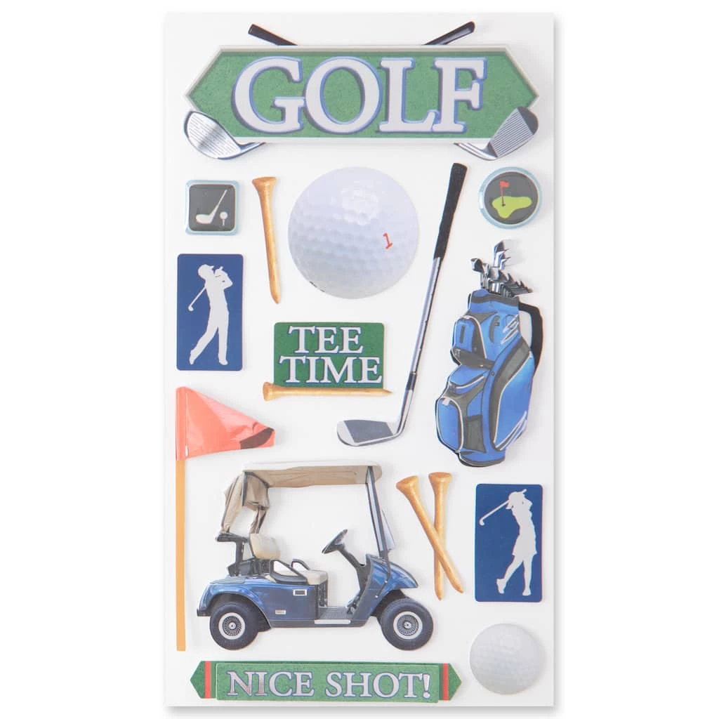 Budget 🛒 12 Pack: Golf Stickers by Recollections™ 😀 5 Budget 🛒 12 Pack: Golf Stickers by Recollections™ 😀 - Image 5