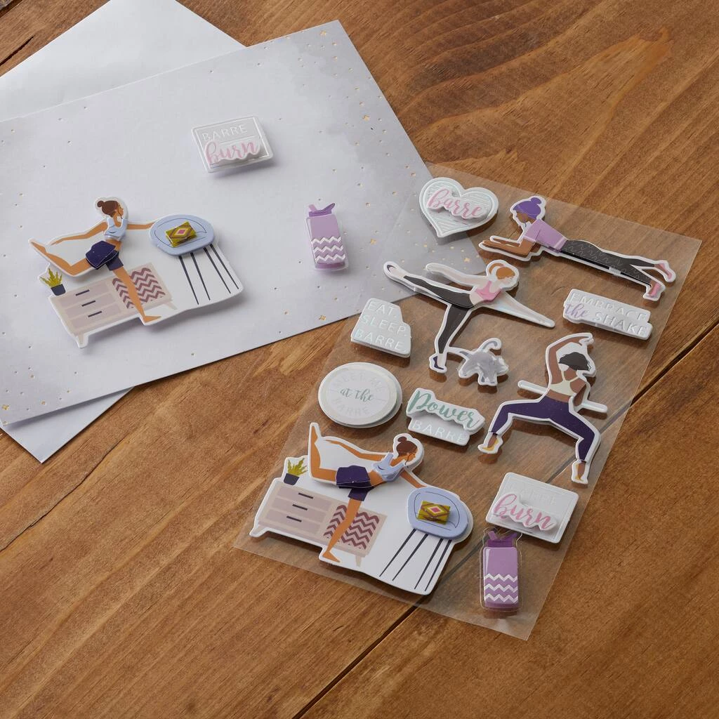 Buy ❤️ 12 Pack: Barre Stickers by Recollections™ 🤩 7 Buy ❤️ 12 Pack: Barre Stickers by Recollections™ 🤩 - Image 7