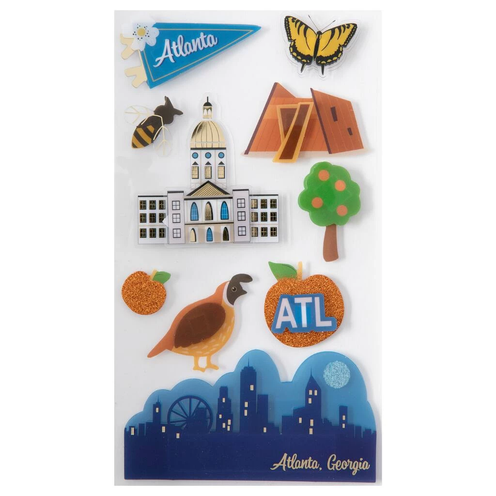 Best deal ⌛ 12 Pack: Atlanta Georgia Stickers by Recollections™ 🛒 5 Best deal ⌛ 12 Pack: Atlanta Georgia Stickers by Recollections™ 🛒 - Image 5